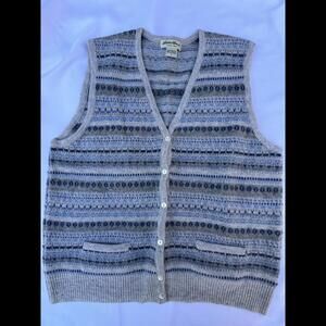 Womens Eddie Bauer LambsWool Vest 100% LambswoolSize: Large
